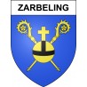 Pegatinas escudo de armas de Zarbeling adhesivo de la etiqueta engomada