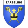 Pegatinas escudo de armas de Zarbeling adhesivo de la etiqueta engomada