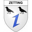 Stickers coat of arms Zetting adhesive sticker