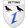 Pegatinas escudo de armas de Zetting adhesivo de la etiqueta engomada