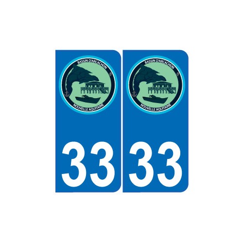 64 Pau logotipo de la etiqueta engomada de la placa de registro de la ciudad