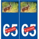 Lièvre numéro choix autocollant plaque sticker logo 1