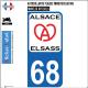 66 Cerdanya sticker adesivo piastra