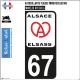 66 Cerdanya sticker aufkleber platte