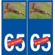 Lièvre numéro choix autocollant plaque sticker logo 2