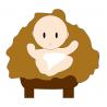 Bébé autocollant adhésif sticker logo 634