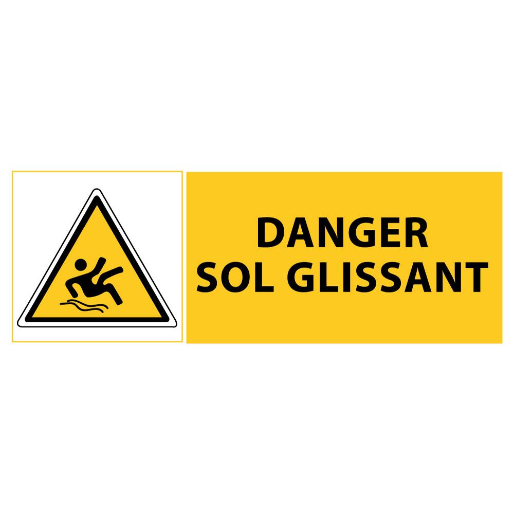 Danger sol glissant autocollant adhésif sticker logo 258