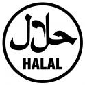 Halal autocollant adhésif sticker logo 733