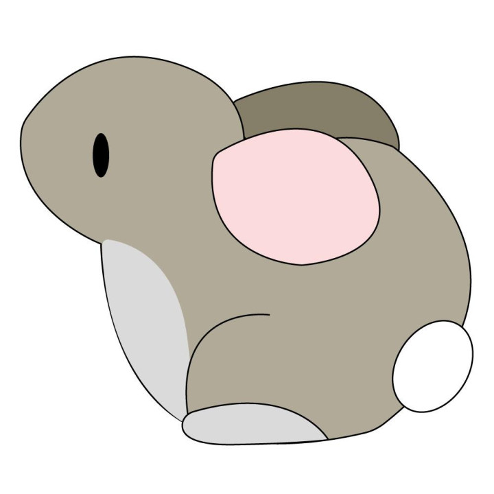 Lapin autocollant adhésif sticker logo 7454