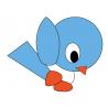 Oiseau autocollant adhésif sticker logo 946