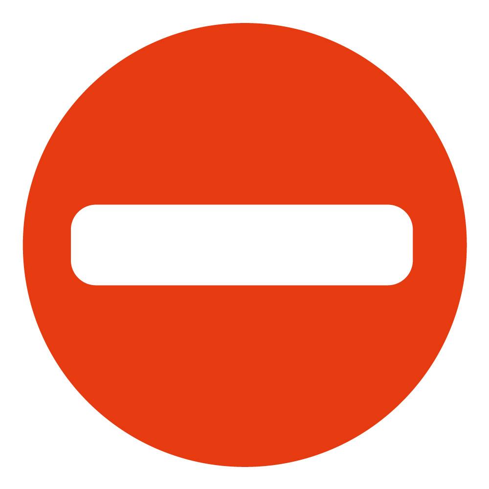 Accès interdit autocollant adhésif sticker logo 432
