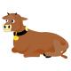 Vache autocollant adhésif sticker logo 255