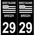 29 Finistère sticker plate