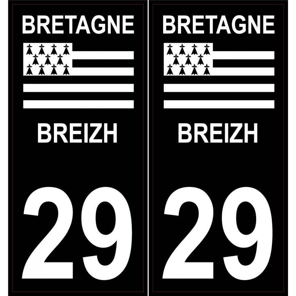 29 Finistère sticker plate