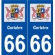 66 Cerberus logo adesivo piastra, città adesivo