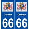 66 Cerberus logo adesivo piastra, città adesivo