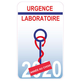 Caducée Urgence Laboratoire sticker autocollant
