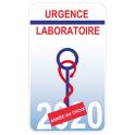 Caducée Urgence Laboratoire sticker autocollant