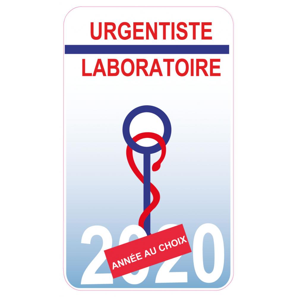 Caducée Urgentiste Laboratoire sticker autocollant