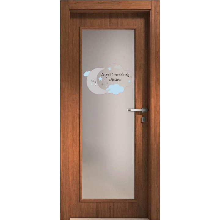 Nuage prénom personnalisable autocollant adhésif sticker logo 2399