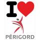 I love Périgord autocollant adhésif sticker logo 712