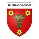 Allemans-du-Dropt Sticker wappen, gelsenkirchen, augsburg, klebender aufkleber