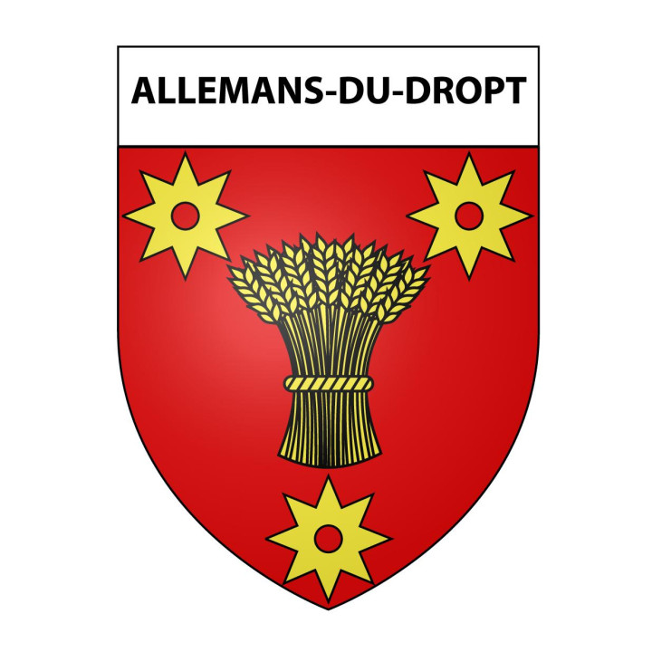 Stickers coat of arms Allemans-du-Dropt adhesive sticker