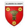 Allemans-du-Dropt 47 ville sticker blason écusson autocollant adhésif