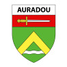 Pegatinas escudo de armas de Auradou adhesivo de la etiqueta engomada