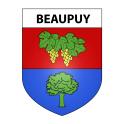 Beaupuy 47 ville sticker blason écusson autocollant adhésif