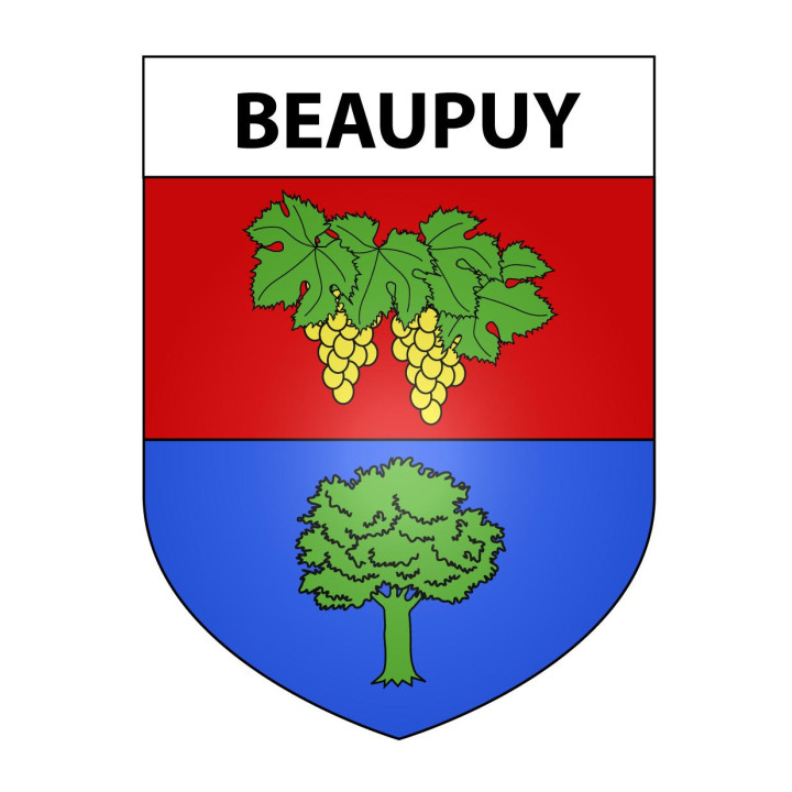 Beaupuy Sticker wappen, gelsenkirchen, augsburg, klebender aufkleber