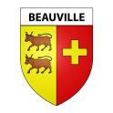 Beauville 47 ville sticker blason écusson autocollant adhésif