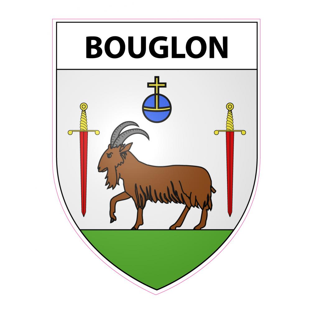 Bouglon 47 ville sticker blason écusson autocollant adhésif