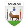 Bouglon Sticker wappen, gelsenkirchen, augsburg, klebender aufkleber