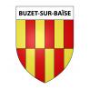 Buzet-sur-Baïse 47 ville sticker blason écusson autocollant adhésif