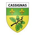 Cassignas 47 ville sticker blason écusson autocollant adhésif
