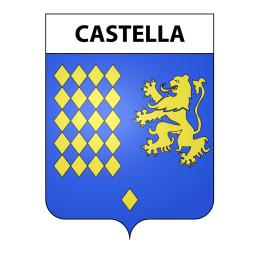 Castella 47 ville sticker blason écusson autocollant adhésif