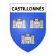 Castillonnès Sticker wappen, gelsenkirchen, augsburg, klebender aufkleber