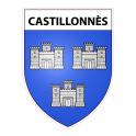 Castillonnès Sticker wappen, gelsenkirchen, augsburg, klebender aufkleber