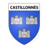 Castillonnès Sticker wappen, gelsenkirchen, augsburg, klebender aufkleber