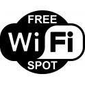 Wi-fi logo 1 black white sticker decal