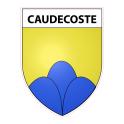 Stickers coat of arms Caudecoste adhesive sticker