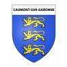 Caumont-sur-Garonne 47 ville sticker blason écusson autocollant adhésif
