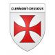 Clermont-Dessous Sticker wappen, gelsenkirchen, augsburg, klebender aufkleber