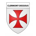 Pegatinas escudo de armas de Clermont-Dessous adhesivo de la etiqueta engomada