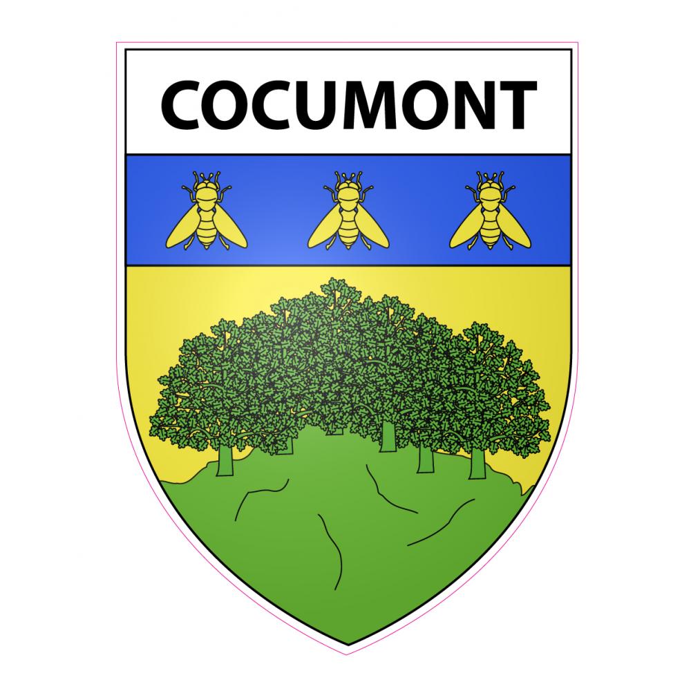 Cocumont Sticker wappen, gelsenkirchen, augsburg, klebender aufkleber