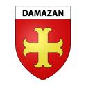 Damazan Sticker wappen, gelsenkirchen, augsburg, klebender aufkleber