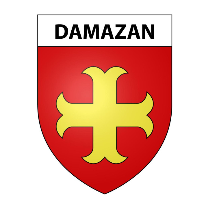 Damazan Sticker wappen, gelsenkirchen, augsburg, klebender aufkleber