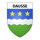 Dausse Sticker wappen, gelsenkirchen, augsburg, klebender aufkleber