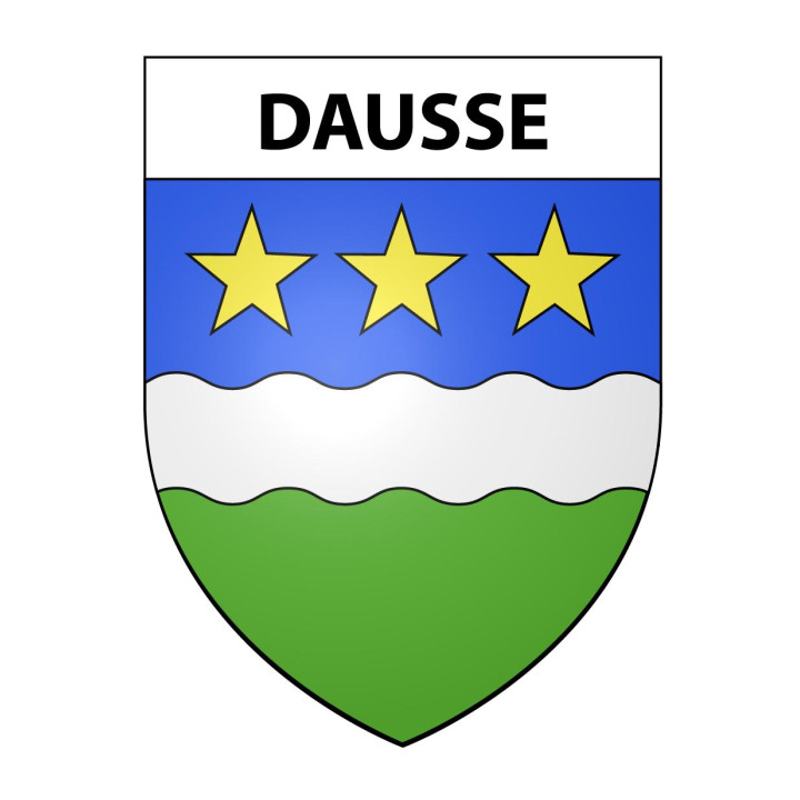 Dausse 47 ville sticker blason écusson autocollant adhésif